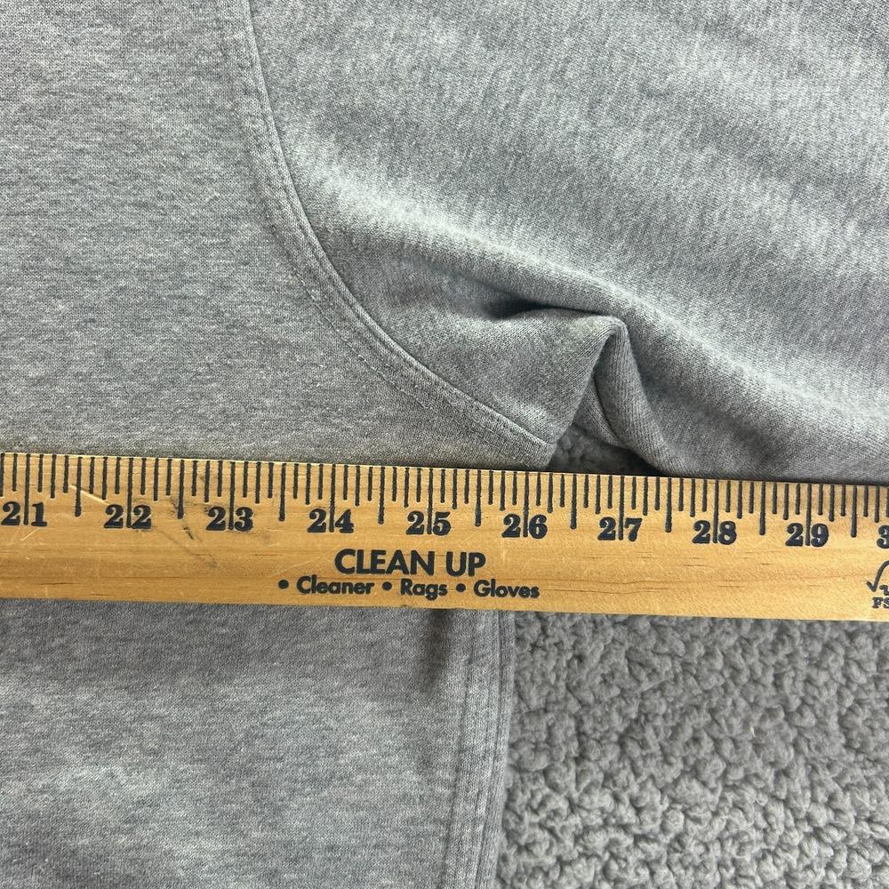 Nike Hoodie Mens XL Gray Center Swoosh Vector Claw‎ Ribbed Cuff & Hem Drawstring - Picture 12 of 13